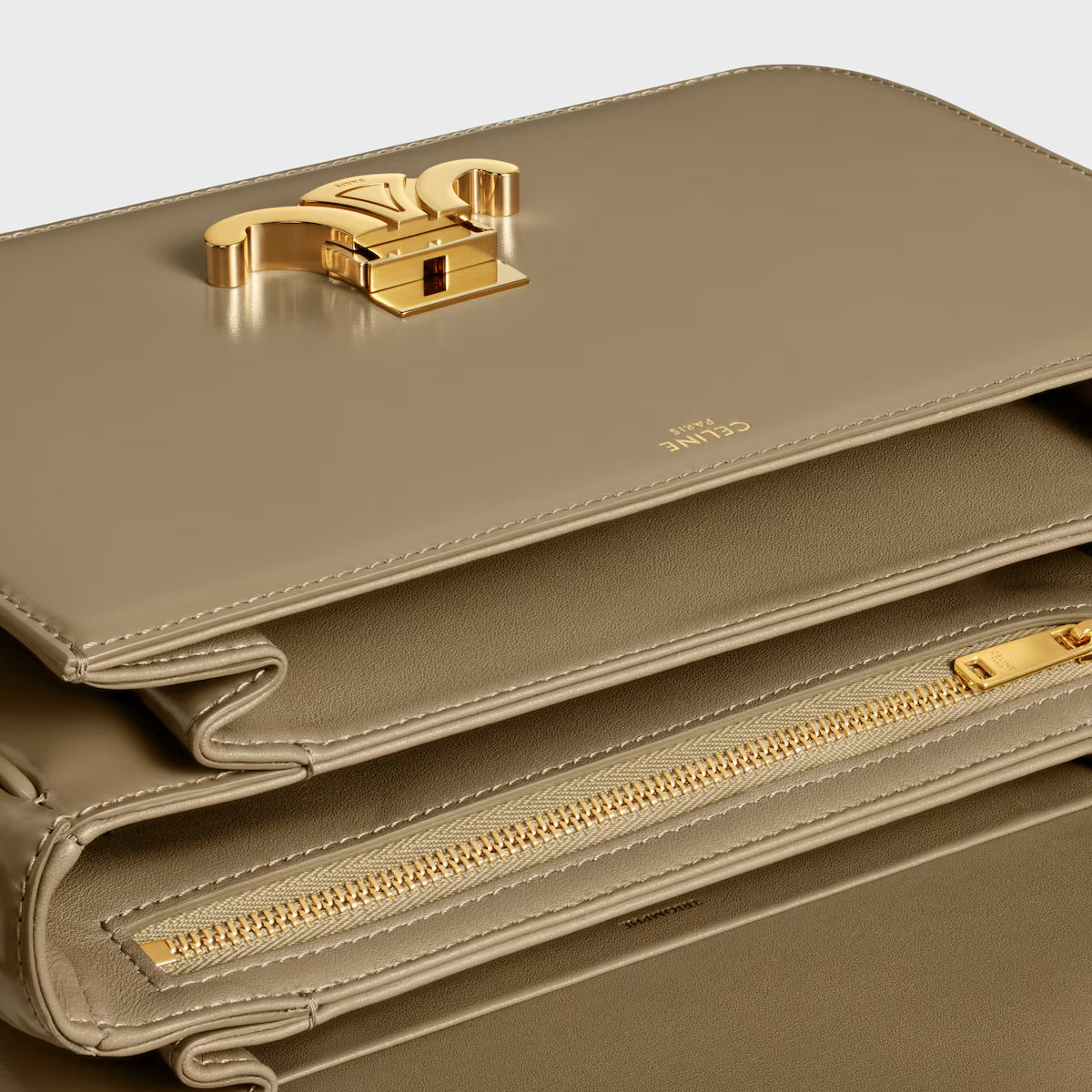 Celine BOLSO TEEN TRIOMPHE DE PIEL DE BECERRO BRILLANTE