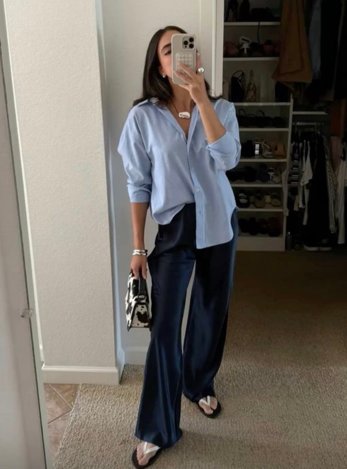 Pantalón de satén de COS