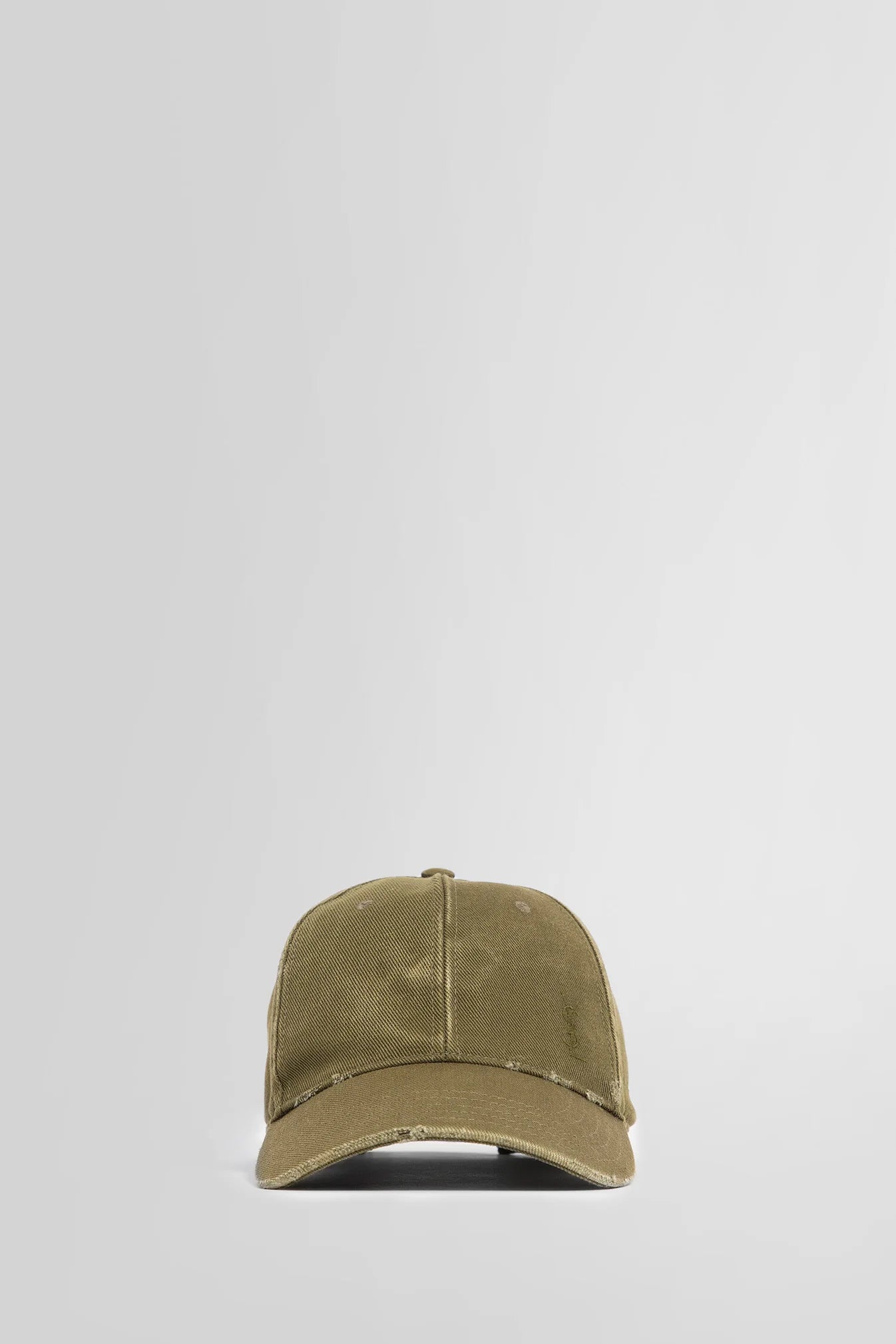 Saint Laurent gorra de denim efecto deslavado