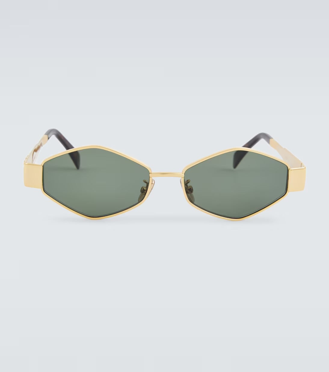 LENTES CELINE TRIOMPHE METAL 01 DE METAL DORADO / VERDE