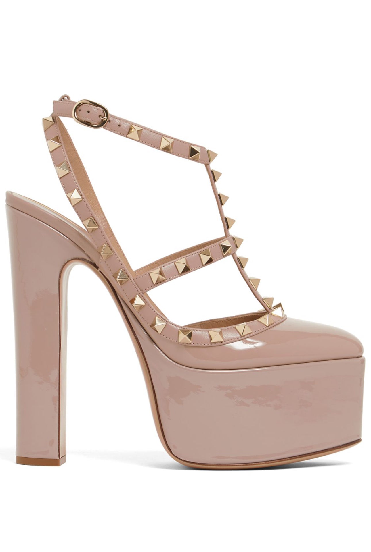 Valentino Garavani tacones rockstud de charol