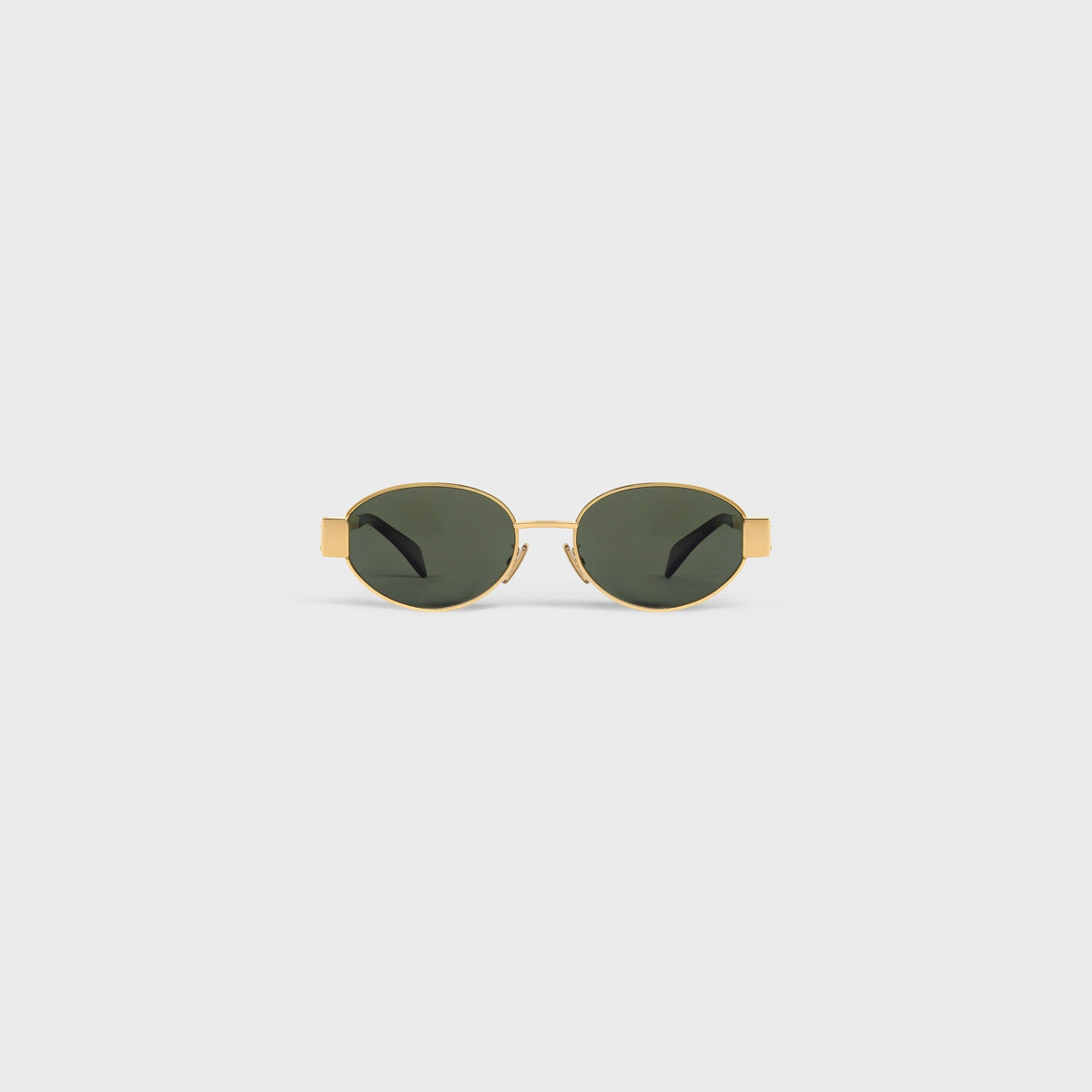 LENTES CELINE TRIOMPHE METAL 01 DE METAL DORADO / VERDE