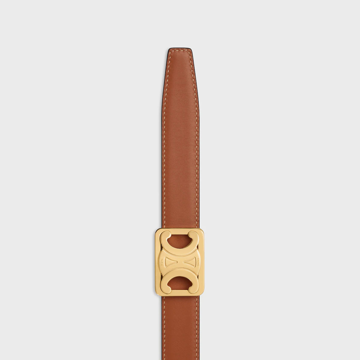 Cinturón CELINE Triomphe Frame mediano reversible.