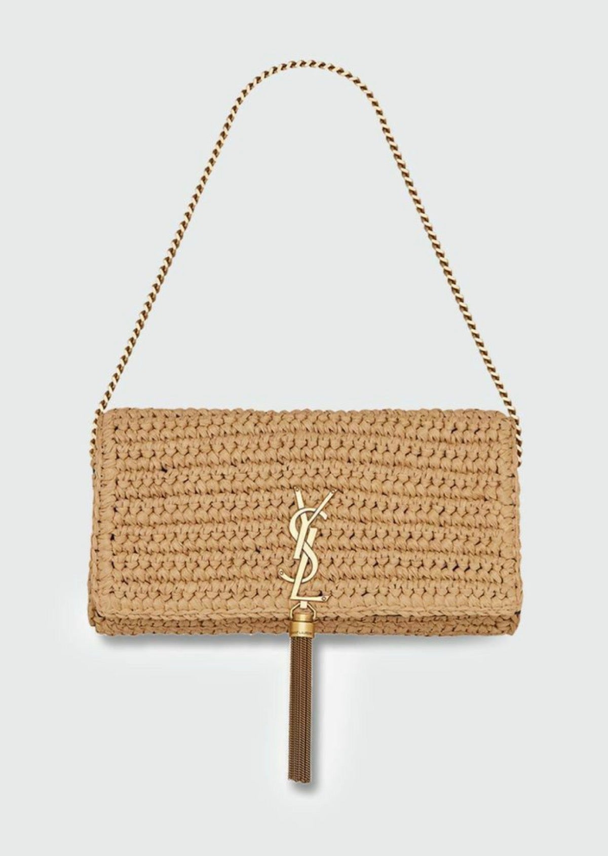 Saint Laurent Kate 99 Tassel en rafia