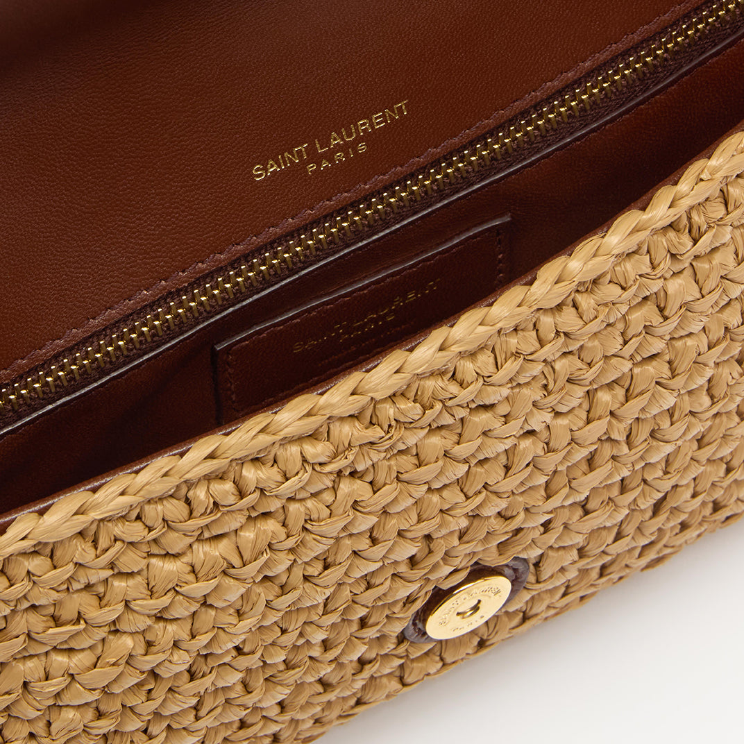 Saint Laurent Kate 99 Tassel en rafia