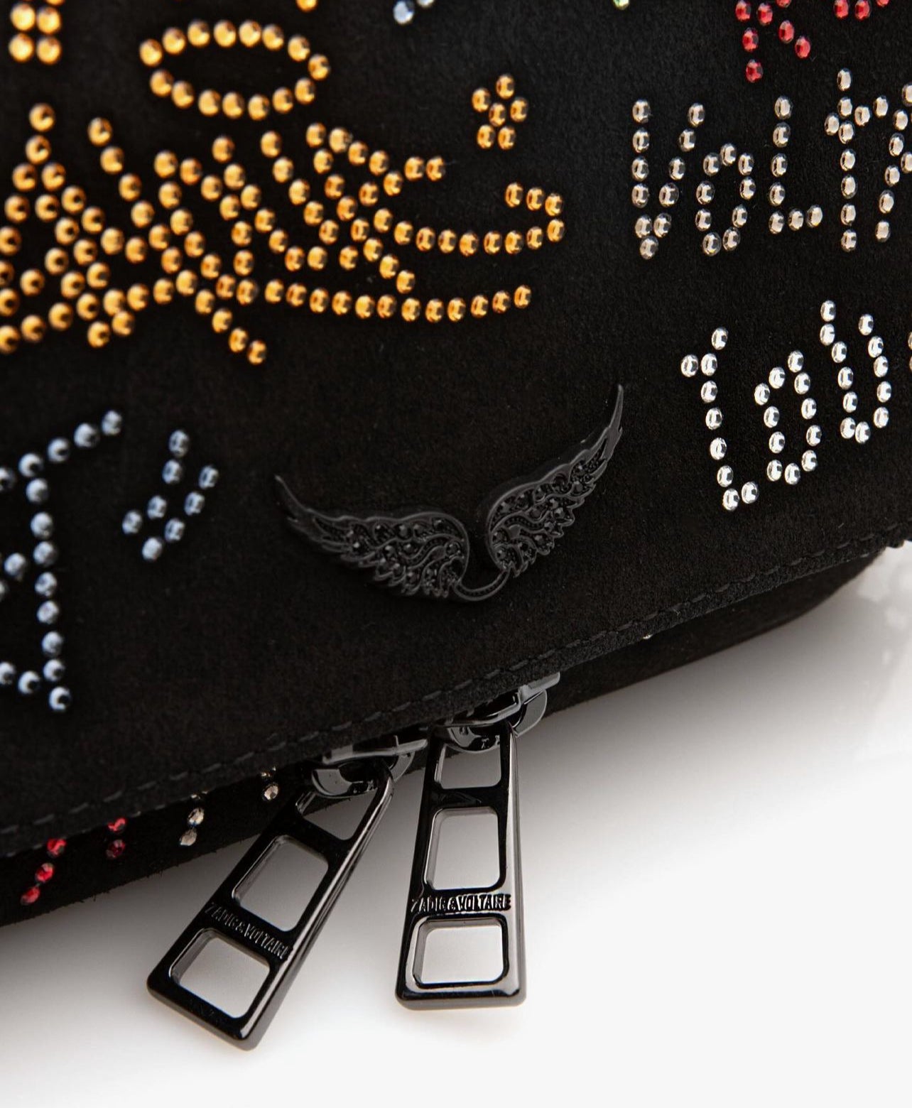 Bolso Zadig & Voltaire Rock nano tag con cristales Swarovski® .